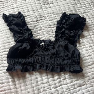 NEW never worn free people puffy cropped tank🖤🐜♠️